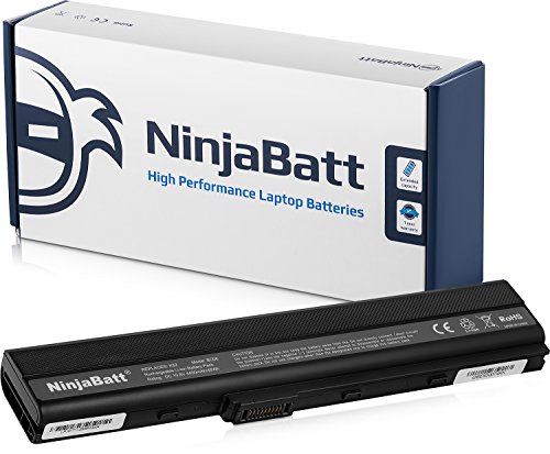 NinjaBatt Batería para ASUS A32-K52 A42 K52J K52N K42J K42JC A52F A42-K52 X52F K52 A41-B53 K42F A41-K52 K52F A62 X42 X52J A52J A42J K52JC - Alto Rendimiento [6 Celdas/4400mAh/48wh]