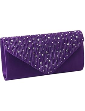 Damen Strass Umschlag Clutch Bag