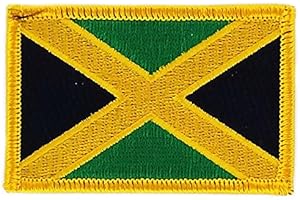 AKACHAFACTORY Akacha Patch écusson brodé Drapeau Jamaique Jamaica Flag thermocollant Backpack