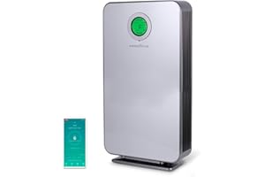 Goodyear - Purificador Ionizador de Aire con filtro HEPA13 152m2. 380M3/h. Elimina 99,9% de las Partículas Contaminantes. Ionizador de Aire con Doble Lámpara UV-C Longitud de Onda 253.7mm