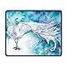 Produktbild Drempad Gaming Mauspads Custom, Mouse Pad Watercolor White Dream Peacock Rectangle Non-Slip 11.8"*9.8" Inches Unique Designs Gaming Rubber Mousepad Stitched Edges Mouse Mat