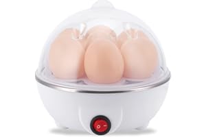 YOIDESU Electric Egg Cooker, Boiler, Fast Poacher, 350W Multifunction Food and Vegetable Steamer, Hard-boiled Eggs, Medium & Soft Hard-boiled Eggs, Commercial Egg Steamer by Chefs Choice (#1)