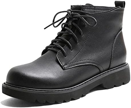GJDE Martens Boots Fashion Women-Adult BLN808-18 Autumn and Winter Retro Shoes, black, 38