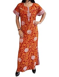Indiatrendzs Women's Cotton Nighty Printed Summer Sleepwear Chest : 46