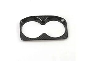 LFDTO Porte-gobelet intérieur adapté for Peugeot 4008 5008 3008 GT 2017 2018, Accessoires de Style avec Cadre en Chrome Mat(Carbon)