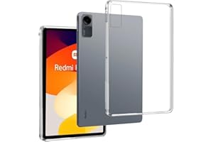 REY Funda Carcasa Gel Transparente para XIAOMI REDMI Pad SE 11", Ultra Fina 0,33mm, Silicona TPU de Alta Resistencia y Flexibilidad