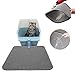Produktbild Eulan Cat Litter Mat, Double-Layer Honeycomb Cat Feeding Mat Durable Waterproof Litter Box Mat Non-Toxic Protect Floor and Carpet Easy Clean Cat Litter Tray Pad, 40x50cm/16 X 20in Toxic (Gray)