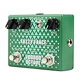 Octave Fuzz True Bypass Pedal de Efecto: Pedal de efecto de guitarra 2 en 1 Fuzz y octava, versátil y potente.