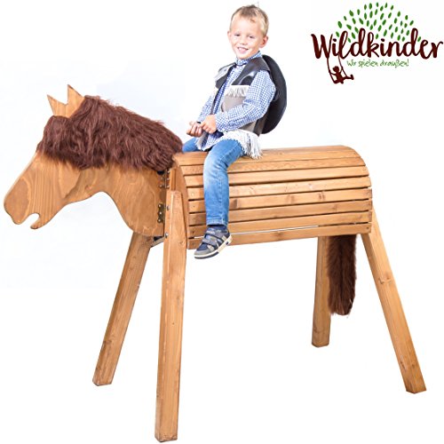 Wooden Standing Horse Toy | Play Horse XXL | Alternative to Large Rocking Horse | Handmade in Germany | Highest quality from Wildkinder | Robust, Stable, Secure | For Outdoors, Garden and Indoors | Weatherproof Glaze | Delivered Pre-assembled | Very Simple to Assemble | Color: Medium Brown with Dark Brown Mane reviews Wooden Standing Horse Toy | Play Horse XXL | Alternative to Large Rocking Horse | Handmade in Germany | Highest quality from Wildkinder | Robust, Stable, Secure | For Outdoors, Garden and Indoors | Weatherproof Glaze | Delivered Pre-assembled | Very Simple to Assemble | Color: Medium Brown with Dark Brown Mane