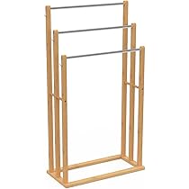 Panier à Linge 3 Bacs En Bambou Naturel - Tri Facile Avec Compartiments Coulissants Et étagère Supérieure