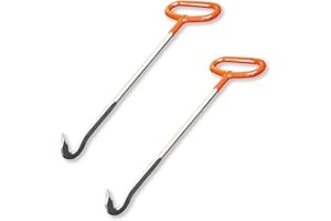 OTSUMAMI TOKYO Manhole Cover Hook, Handy Sized,13.7 inches Made of S50C Carbon Steel, Made in Japan (2pcs)