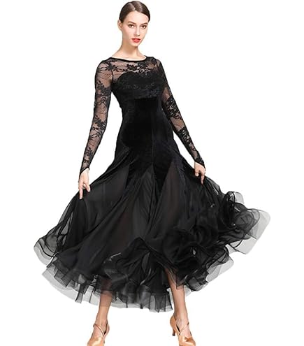 CHAGMEA Vestiti Da Ballo Standard Abiti Donna Tulle Cuciture Abito