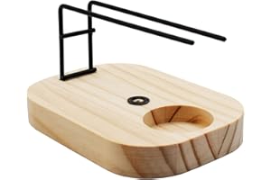 SYS Quemador Palo Santo de Madera con Soporte de Metal de Color Negro. para Yoga y Meditación. Incensario. para Quemar Madera Sagrada 100% Natural e Incienso.