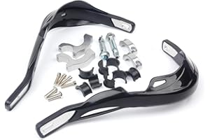 Triclicks Paramani per Manubrio 22mm/28mm Moto/Motocross Alluminio Universale Nero