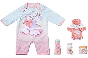 Zapf Creation Baby Annabell Baby Care Toy Set for 43 cm Doll - Easy for Small Hands, Creative Play Promotes Empathy & Social Skills, For Toddlers 3 years & Up - Includes a Romper, Face Mitt, & More
