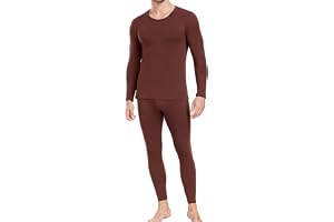 wirarpa herr bomull Long Johns termiska underkläder set baslager lätt långärmad topp och botten