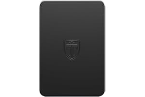 TRAVANDO Rio Portfel z klipsem na pieniądze, męskie portfele, wąska kieszeń przednia z blokadą RFID, minimalistyczne, mini składane pudełko prezentowe, szare, rozmiar S