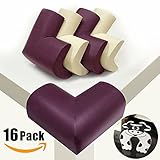 HomySnug Baby Schaumstoff Eckenschutz - 16 Stück Weiche Corner Protector für Kindersicherheit mit 1 Fingerklemmschutz