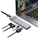 Produktbild TWORUX USB C HUB, MacBook Pro Hub Adapter mit 4K-HDMI-Adapter, Thunderbolt 3-Anschluss (PD & Datenübertragung), 2 USB 3.0-Ports und 1000M Ethernet-kompatibles MacBook Pro 2018/2017/2016