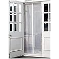 Ram® White Magnetic Door Curtain Automatic Closing Magnetic Fly Insect Bug Screen 100CM X 210CM
