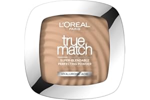L'OREAL PARIS L'Oréal Paris Translucent Face Powder, True Match Makeup Powder for Face, Powered by Hyaluronic Acid, for a Natural Radiant Finish, Smooths and Improves Skin Texture, Shade 2C