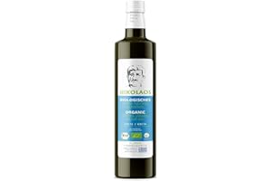 ‎NIKOLAOS & DIMITRIOS FAMILY CORPORATION Bio Olivenöl 500ml aus Kreta, Griechenland 'Nikolaos' – Premium-Qualität, reich an Polyphenolen, kaltgepresst, Extra Nativ.