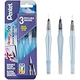 Pentel Arts XFRH Aquash Water Brush in Broad, Medium and Fine (Pack of 3)