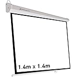 Pantalla de proyección Phoenix Technologies Manual Plegable 80" Formatos 1:1, 4:3, 16:9 de Techo y Pared (1.44 x 1.44m)