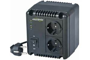 EnerGenie EG-AVR-1001 Regulador y estabilizador automático de voltaje CA, LED, 220 V CA, 1000 VA