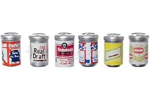 MELODY JANE DOLLS HOUSES Melody Jane Casa de Muñecas 6 Cerveza Latas Miniatura 1:12 Escala Pub Bebidas Tienda Accesorio