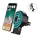 Produktbild steanum Schnelles wireless auto charger, 2 in 1 Qi KFZ kabelloses Ladegerät Air Vent Auto Halterung Halter Cradle für iPhone X/8/8 Plus, Samsung Galaxy S9/S9+/S8/S8+/S7/S6 Edge+ und Qi-fähigen Geräte