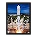 Produktbild Space SpaceX Bulgaria Sat-1 Rocket Launch Photo Artwork Framed Wall Art Print 18X24 Inch Platz Platz Bulgarien Rakete Fotografieren Wand