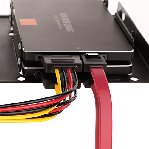 Inateck Adaptador bah  a 2 x 2 5 a 3 5  HDD o SSD  marco HDD duplex interno optimizado  soporte adaptador  herramienta inclu  das  cables y accesorios