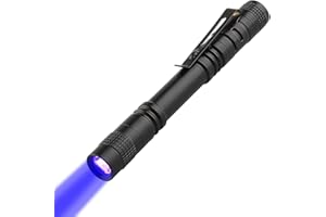 NXPUXP UV-Taschenlampe 395-Nanometer-Licht, Schwarzlicht-Lampe, Haustier-Urin-Detektor (Batterien Nicht im Lieferumfang Enthalten)