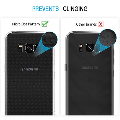 iVoler Funda Samsung Galaxy S8 Slim Fit Samsung Galaxy S8 Funda Carcasa Case Bumper con Absorci  n de Impactos y Anti-Ara  azos Espalda Case Cover para Samsung Galaxy S8 - Transparente