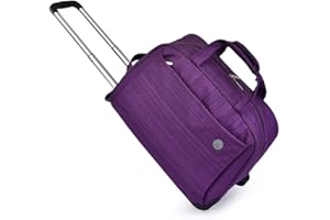 FEEIMOL Borsa da Viaggio a 2 Ruote, Borsa da Viaggio con Ruote per Vacanze e Sport (Viola)