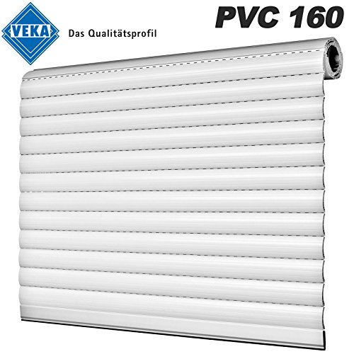 Preisvergleich Produktbild NOBILY*** PVC 160 Maxi Rolladenpanzer Maßanfertigung nach Ihrem Wunschmaß von 75cm - 200cm Breite x 160cm Höhe - Hergestellt in Deutschland - Profi Qualität - Jalousien nach Maß / Rolladenlamelle 52 x 14 mm / unsere Rolladen sind arretiert und gegen seitliches verrutschen geschützt / inklusive Rolladenfedern + Rolladenstopper