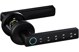 Fingeravtryck dörrlås smart dörrhandtag med fingeravtryck/app/kod/nycklar elektronisk knappsats lås för sovrum hem hotell kontor lägenhet