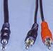 Produktbild E + P B 113/2 Lose 2.5 m 2 x 3.5 mm 2 x RCA Schwarz Kabel Audio
