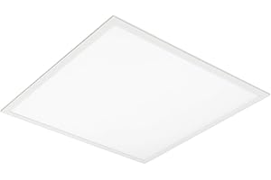 ‎ELG LEUCHTEN LED Panelleuchte, Einlegeleuchte 62x62, Rasterdeckenleuchte, Wechsel der Farbtemperatur zwischen 3000K (warmweiß), 4000K (neutralweiß), 57000K (tageslicht). Max 4320 lm, 36W (inkl. Treiber)