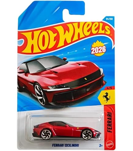 Hot Wheels Ferrari SF90 Stradale 1:64 Scale Die-Cast Toy Car, Blue