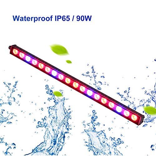 TOPLANET LED Piante 90w Grow LED Strip Lampada da Coltivazione Impermeabile IP65 per Interno Serra Grow Box Veg Fiore Growth 55CM