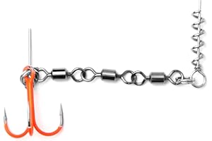 Major Fish Pike Rig Shallow Montage 7 cm triple émerillon