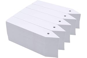 KINGLAKE 1000 pz étiquettes plante semis etiquette plastique jardin potager,10X2CM, blanc