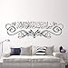 Produktbild Vinyl Kunst Muslim Kalligraphie Wandaufkleber Islamische Muster Wandtattoos Wasserdichte Kunst Wandbild Zimmer Dekor Größe: 42 Cm X 146 Cm YUJIANF
