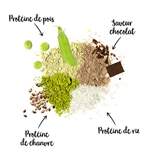 nu3 Vegan Protein 3K Shake | 1 Kg Chocolate Blend | veganes Proteinpulver aus 3-Komponenten-Protein mit 70% Eiweiß | Pulver mit leckererm Schokoladen-Geschmack | Laktosefrei