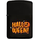 BK Gift Halloween Design Color Printed Black Gasoline Metal Lighter