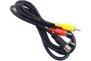 AFUNTA Câble AV standard RCA 1,8 m pour Sega Genesis 2 & 3