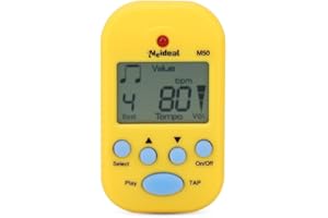 DILWE Mini Metronom, Clip-On Digital Beat Tempo Metronom für Klavier, Violine, Gitarre(Gelb)