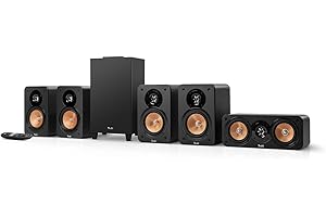 Teufel Ultima 20 Concept 5.1 Surround Soundsystem, Komplettsystem Heimkino mit integriertem AV-Receiver, Bluetooth, Dolby Audio, USB-C-Soundkartenfunktion, HDMI ARC CEC (Schwarz)